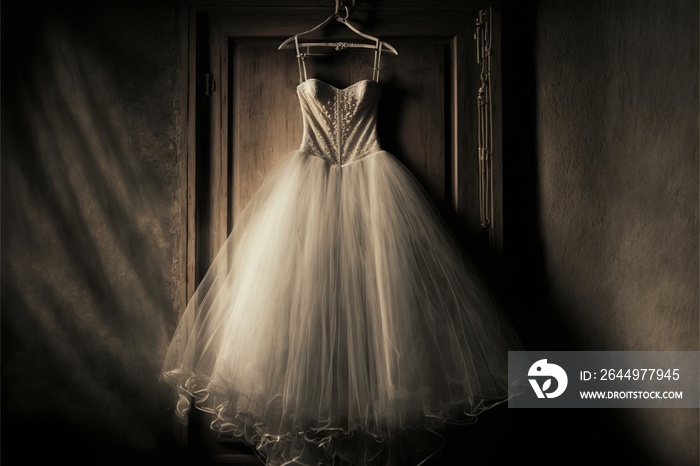 tulle wedding dress