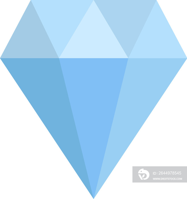 Diamond icon in png. Blue gem icon. Diamond symbol in flat. Transparent gem sign in png. Brilliant sign. Blue diamond pictogram. Transparent gem in flat.