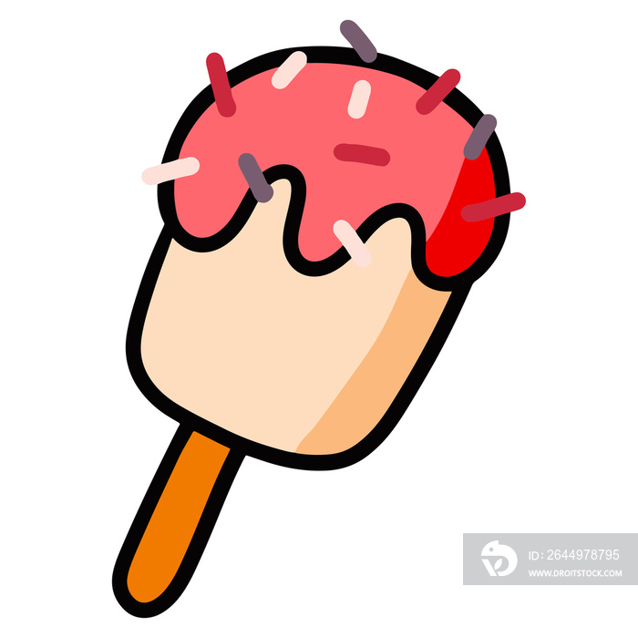 Sweet ice cream Illustration for sweet dessert