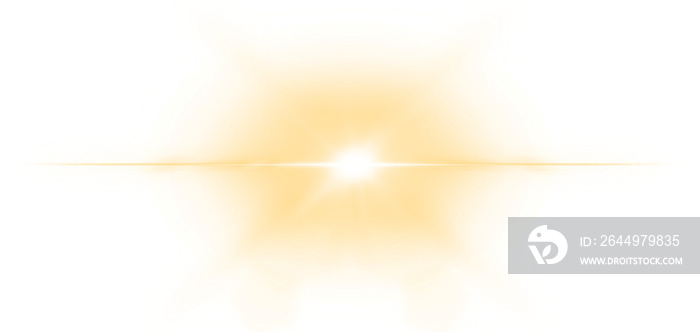 Abstract lens flare light isolated