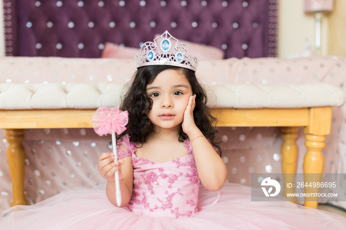 Little Girl In Princess Dress