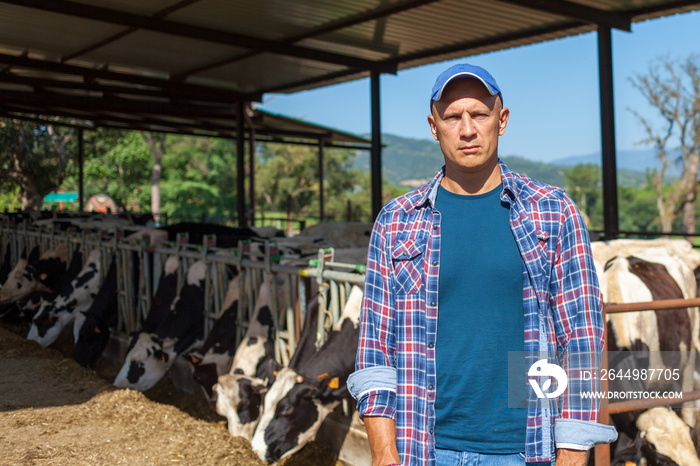 A concerned farmer worries about his farm.