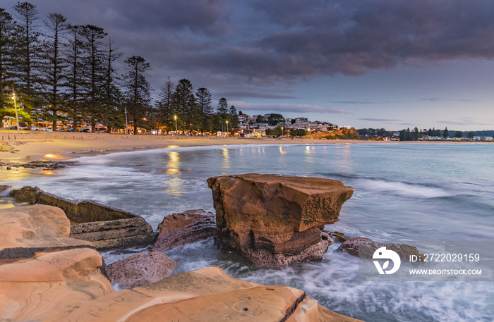 Heavy Clouds Rolling In for a Sunrise Seascape