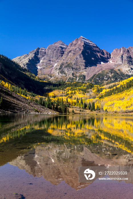 早上在Maroon Bells Aspen CO