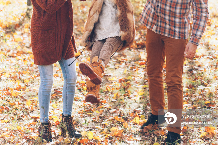 осень, семья, ноги, autumn, legs, family