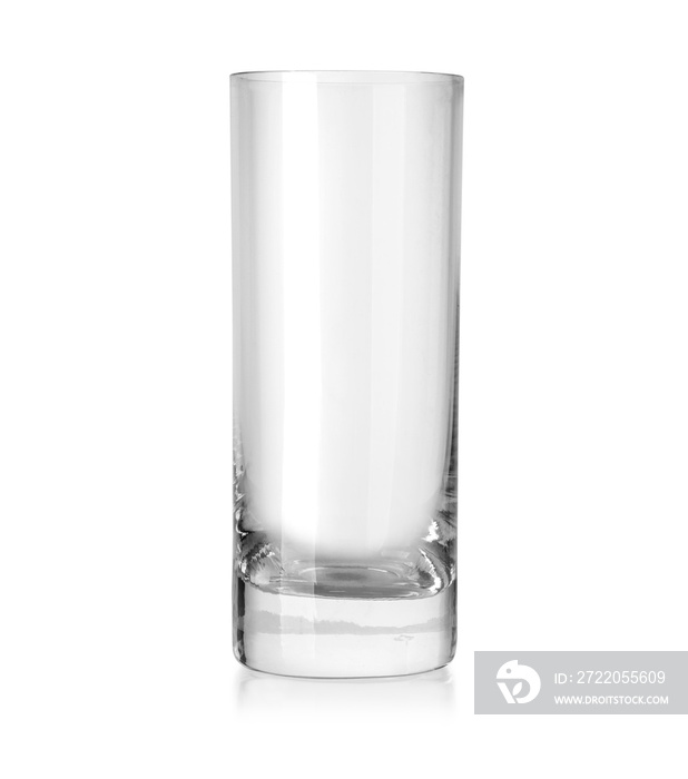 empty glass isolated