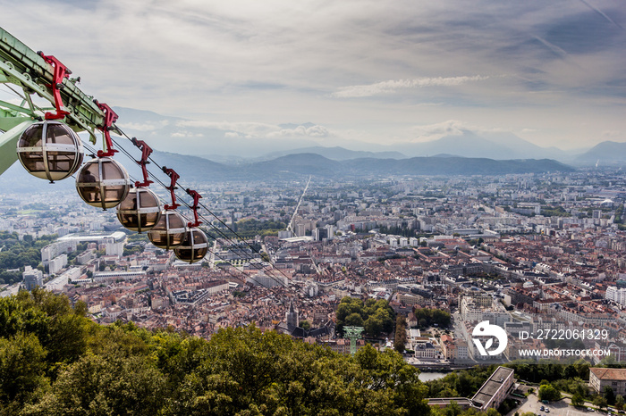 Le téléphérique du Fort de La Bastille à Grenoble