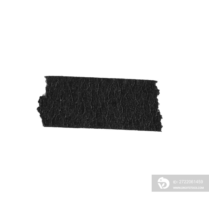 Black Matte Adhesive Torn Tape Objects