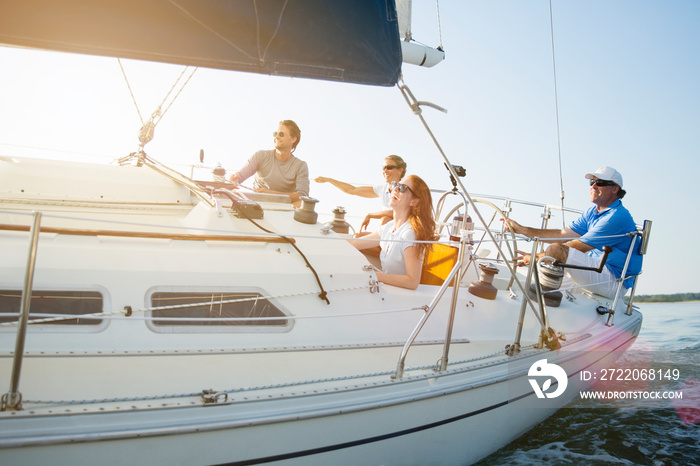 People on sailboat