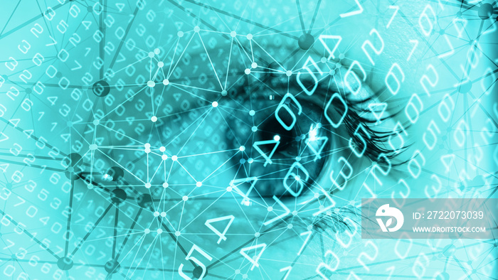 Human face biometric data scan