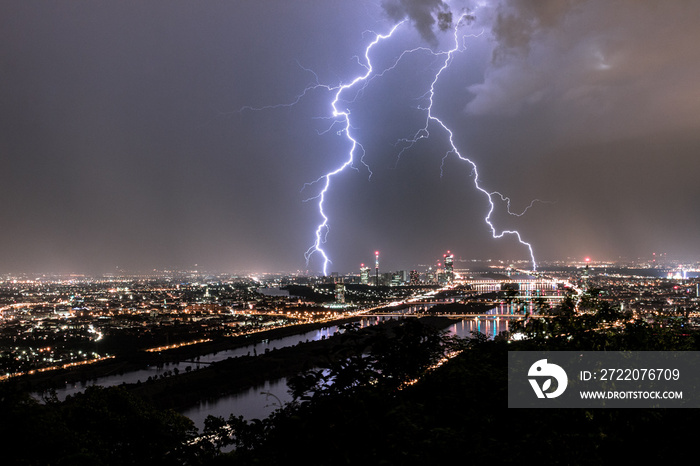 Gewitter über Wien