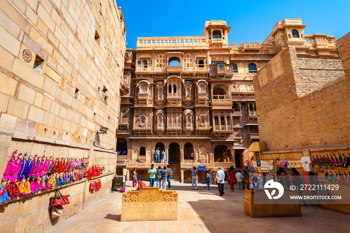 Patwon ki Haveli in Jaisalmer, India