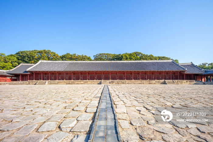 Jongmyo, a Confucian shrine in seoul, south korea