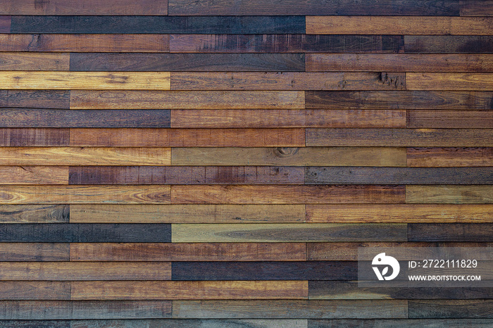 Old wooden wall texture abstract background objects for furniture.wooden panels is then used horizontal taken from old home wall in asia