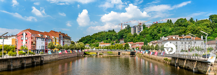 The Moselle River in Epinal, France