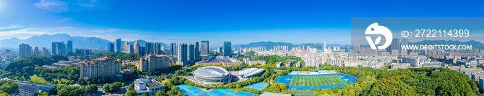 Urban environment of Tonglu County Gymnasium, Zhejiang province, China