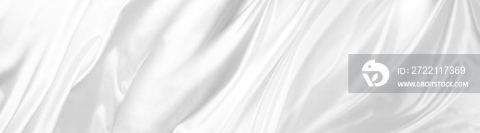 White silk fabric