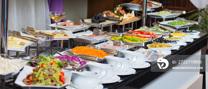 Buffet - a series of restaurant food photo images