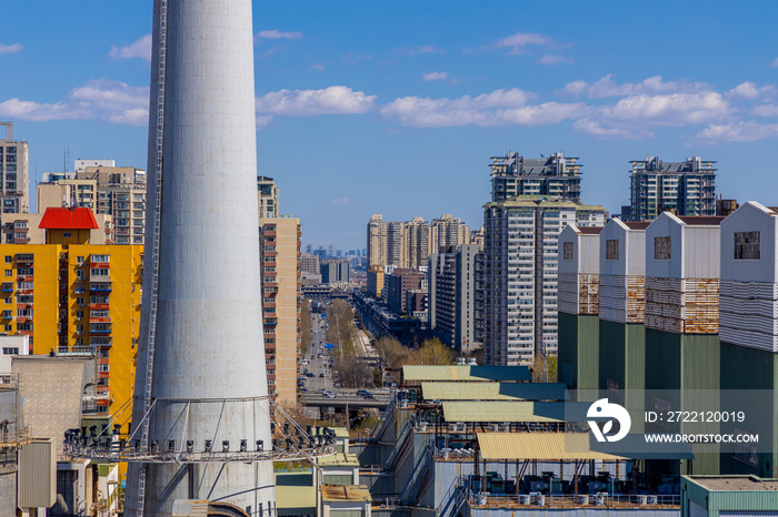 北京城市工厂风光