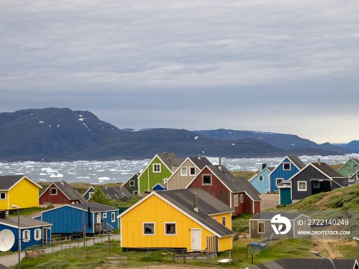 The beautiful settlement of Narsaq, Southern Greenland