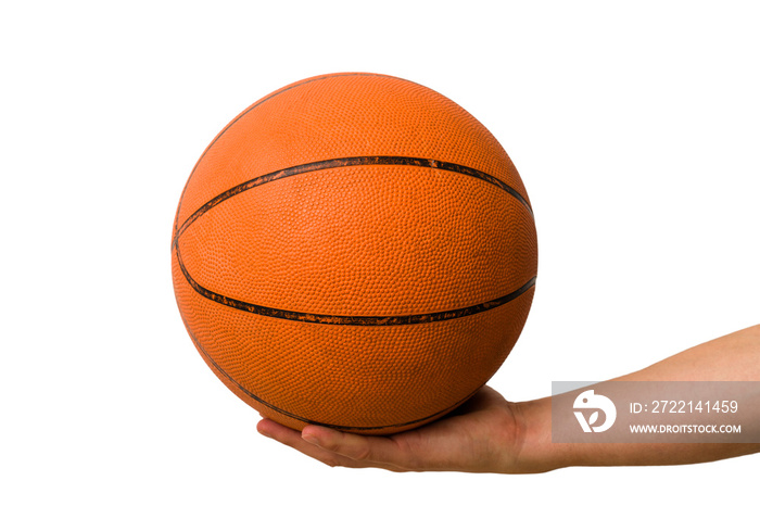 Basketball ball isolated on white background