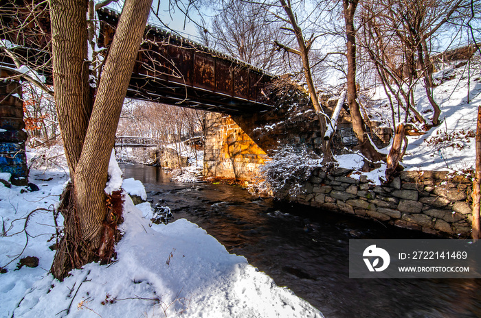 bridge in winter