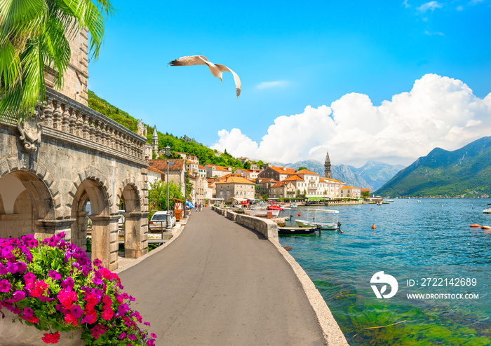 Beautiful bay in Perast