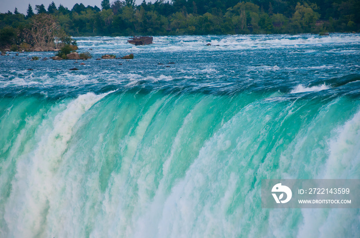 Landscape of the beautiful Niagara waterfalls in Canada