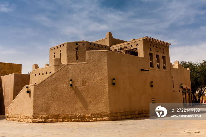 Modern architecture of Ad Diriyah in the traditional Arabic style, Riyadh, Saudi Arabia