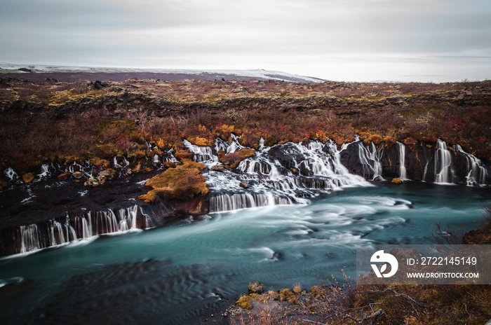 Hraunfossar waterfalls - Iceland - Borgarfjörður