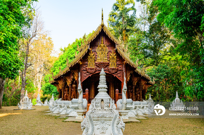 Lanna Style Church of Wat Luang Khun Win in Chiangmai Province