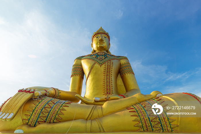 Big golden buddha (Golden Triangle, Chiangrai, Thailand).