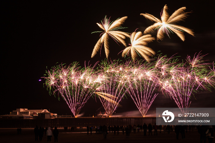 fireworks from the pier