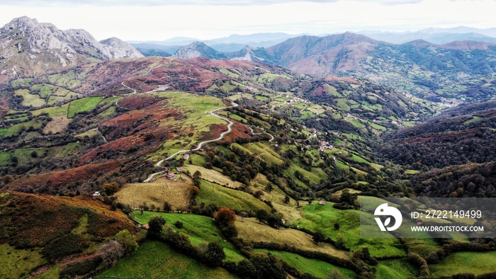 landscape view from the sky