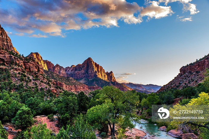 Panorama Landschaft Zion Nationalpark Utah