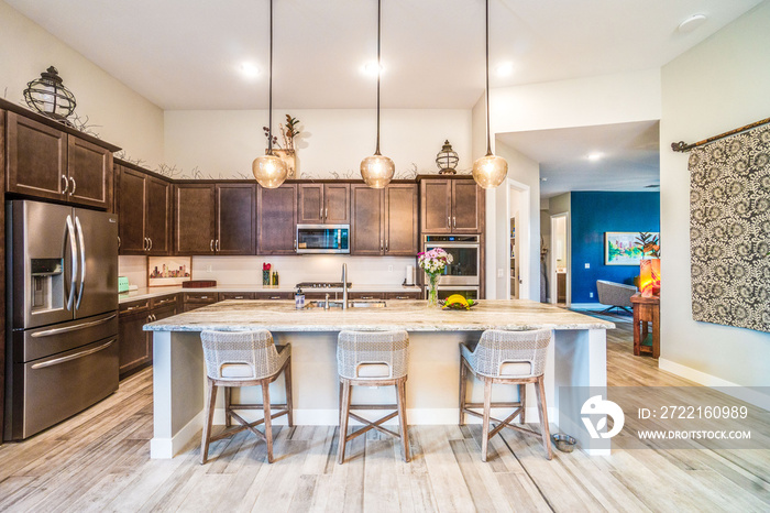 Warm and welcoming kitchen