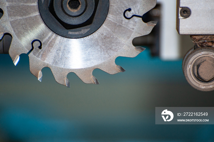 Detail of a woodworking machine.