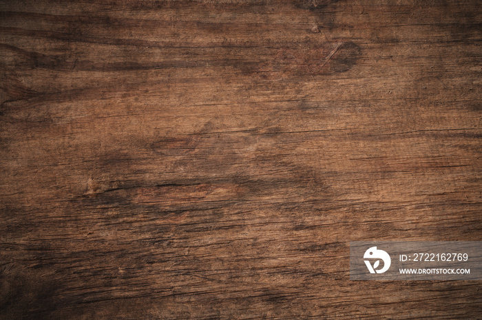 Old grunge dark textured wooden background,The surface of the old brown wood texture,top view brown 