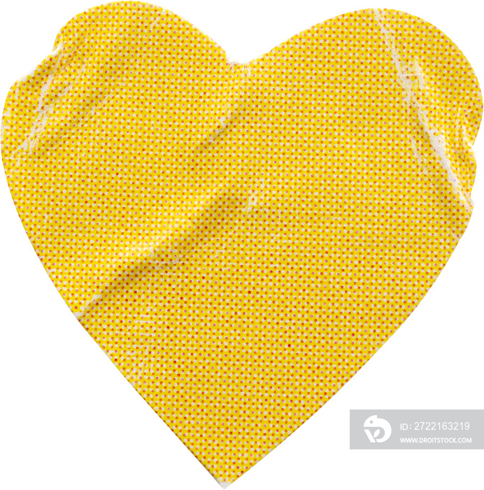 heart shape sticker isolated