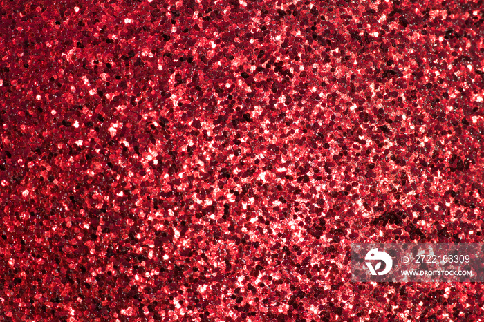 Red metallic sparkling background.