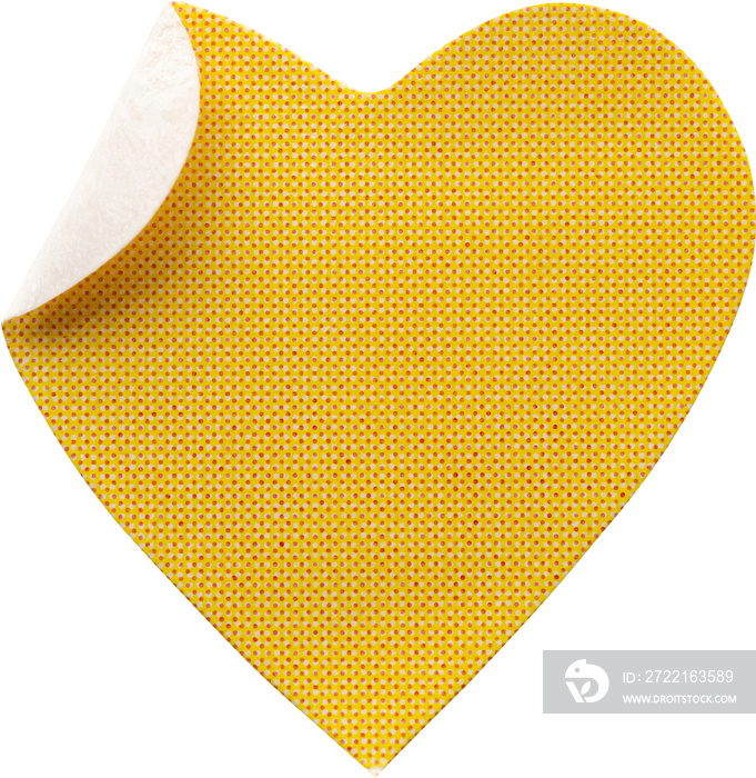 heart shape sticker isolated