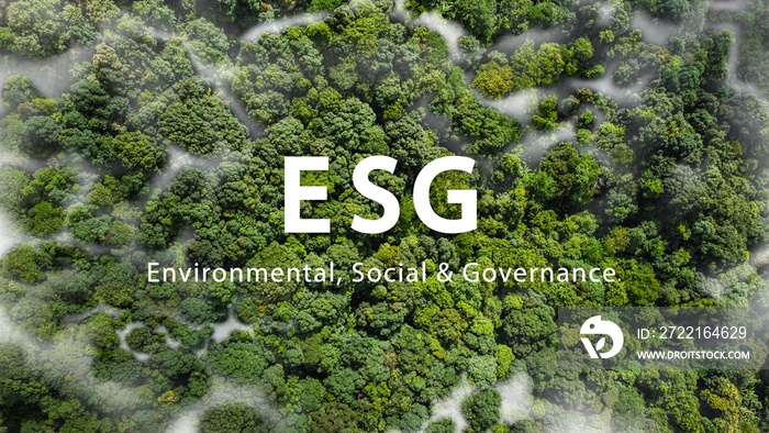 ESG Sustainable Environmental Conservation Concept for the environment, society and governance Globa