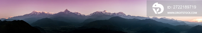 Panoramic view of Himalayas, Nepal