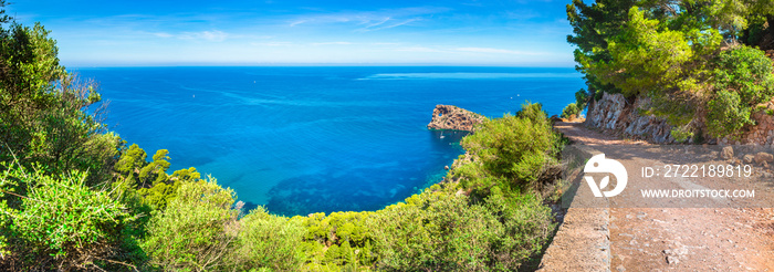 Spain summer holiday travel on Mallorca island, beautiful natural seaside panorama