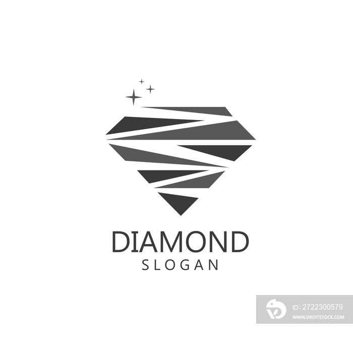 Diamond  jewelry Logo Template vector icon illustration design