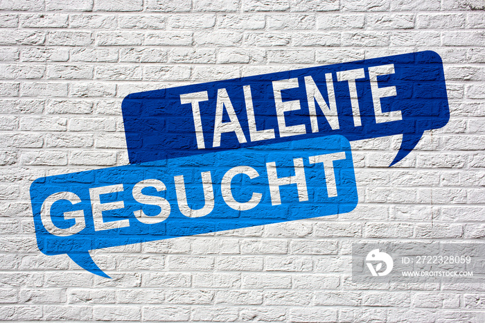 Talente Gesucht - Jobsuche und Bewerbung Graffiti