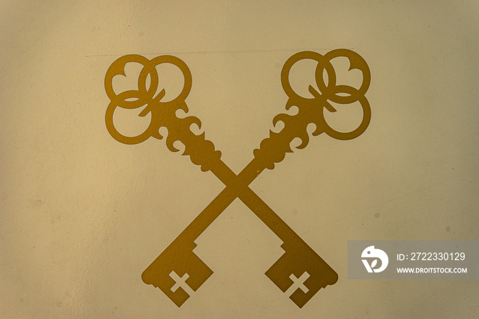 Germany, Rhine Romantic logo of Keys