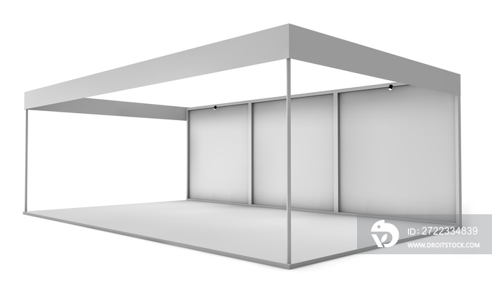 exhibition stand isolated