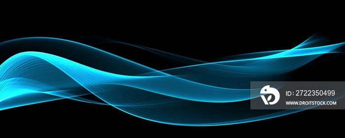 Abstract elegant wave panorama design with space for your text