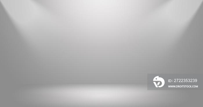 Empty dark gray room with gradient gray abstract background for display your product